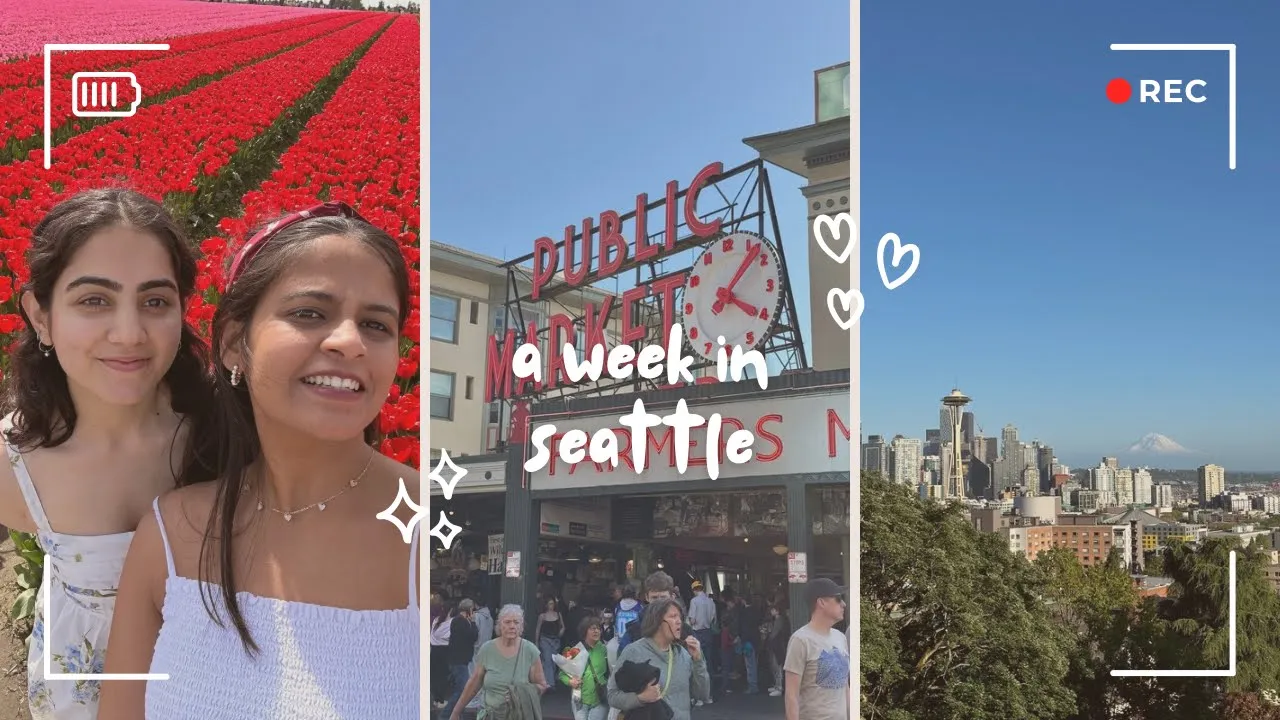 a week in seattle - coffee, pike place, tulip gardens ☕️🌷